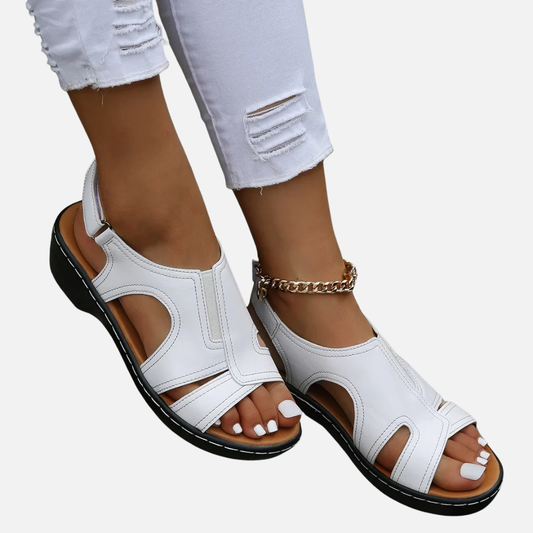 Damskie Sandały na Koturnie – Wygodne Buty Letnie z Zapięciem na Rzep