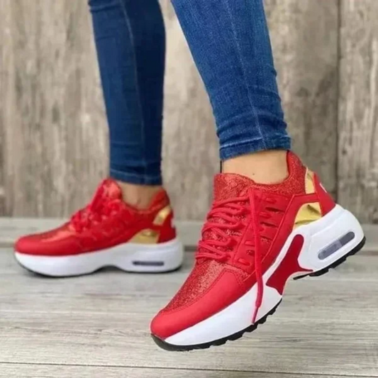 Lekkie Damskie Buty Sportowe | Wygodne Trampki na Platformie 1