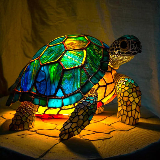 Lumo Lampka Stołowa | Witrażowy Design, Ciepłe Światło, USB 1