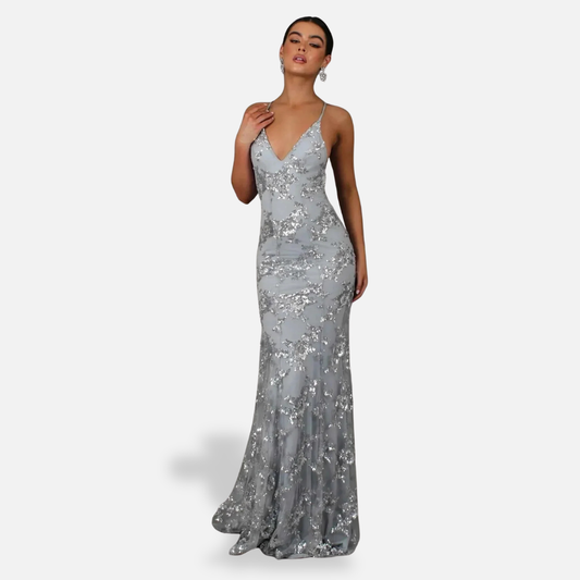 Wanda | Damska Cekinowa Suknia Wieczorowa Syrenka