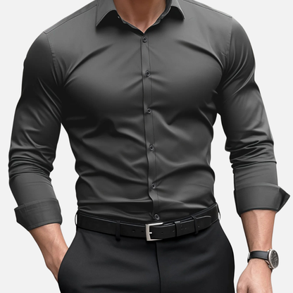 Męska Koszula Wizytowa Slim Fit – Elegancka Koszula z Długim Rękawem