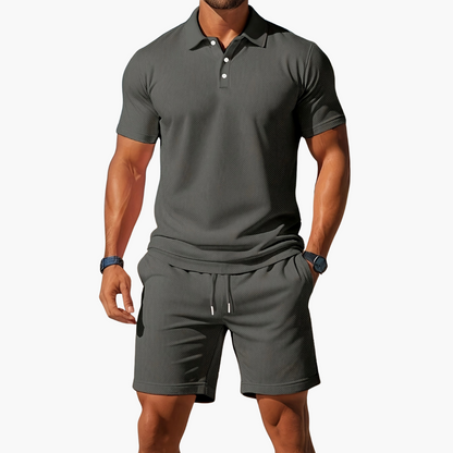 Adam | Koszulka polo męska, spodenki, zestaw casualowy 5