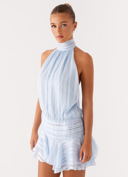 Barret | Elegancka mini sukienka z dekoltem halter 8