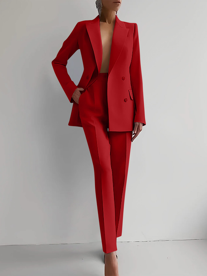 Chloe | Damski garnitur szyty na miarę: marynarka, spodnie 4