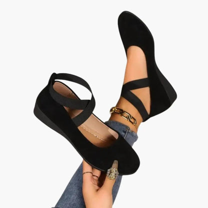 Damskie buty ortopedyczne z wsuwaną konstrukcją i amortyzowaną podeszwą 0