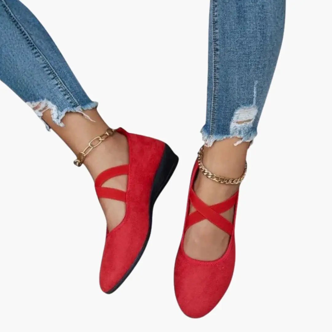 Damskie buty ortopedyczne z wsuwaną konstrukcją i amortyzowaną podeszwą 2