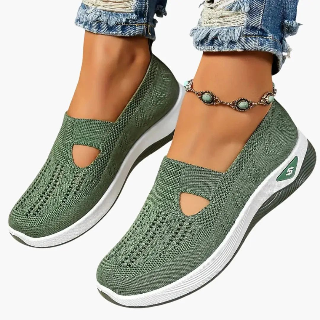 Damskie buty ortopedyczne z wsuwaną konstrukcją i amortyzowaną wkładką 2