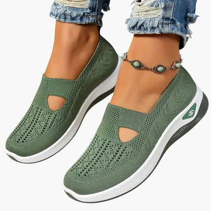 Damskie buty ortopedyczne z wsuwaną konstrukcją i amortyzowaną wkładką 2