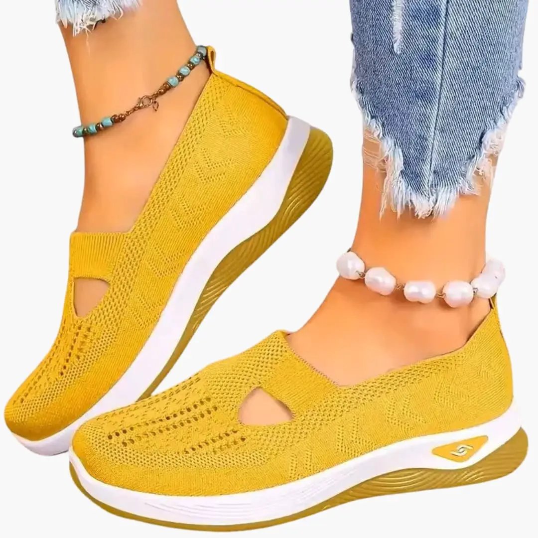 Damskie buty ortopedyczne z wsuwaną konstrukcją i amortyzowaną wkładką 5