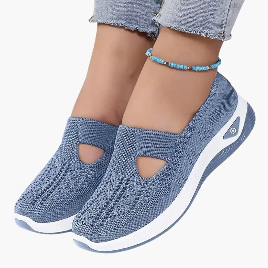 Damskie buty ortopedyczne z wsuwaną konstrukcją i amortyzowaną wkładką 6