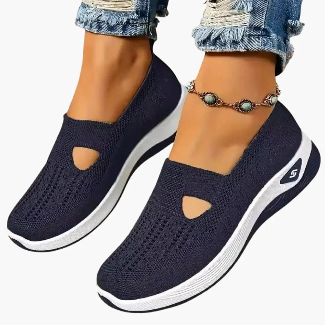 Damskie buty ortopedyczne z wsuwaną konstrukcją i amortyzowaną wkładką 8