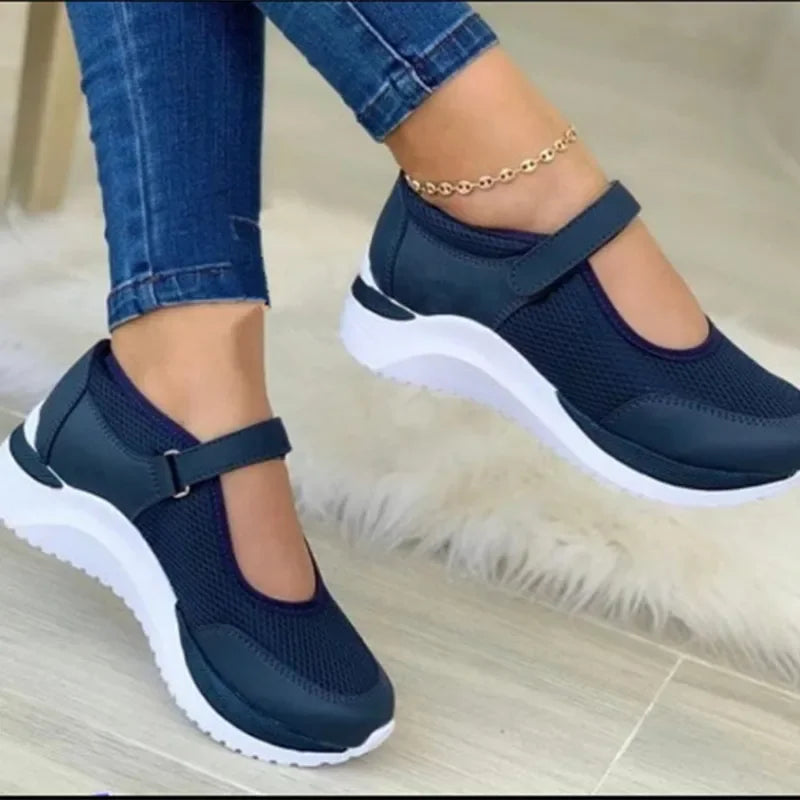 Damskie ortopedyczne buty sportowe z paskiem 0