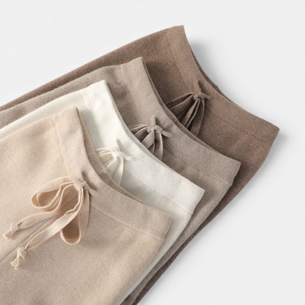 Diana Spodnie Damskie | Kaszmirowe, Szerokie Nogawki 8