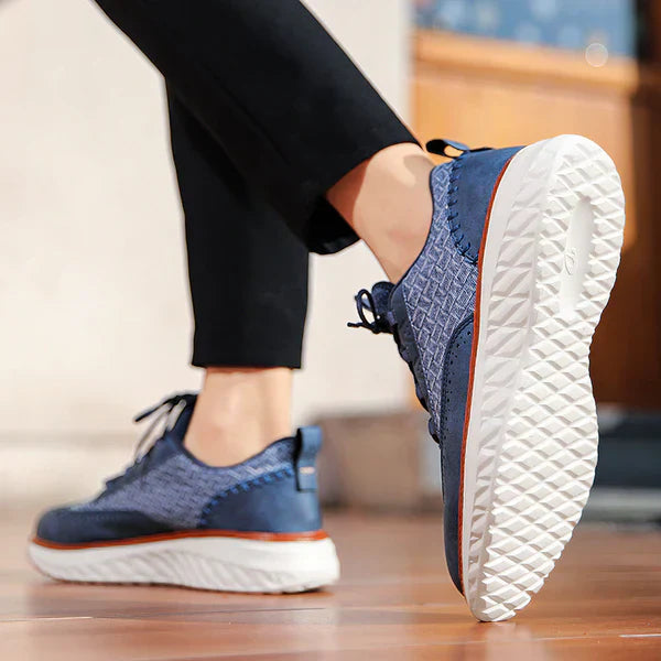 Dylan | Męskie sznurowane buty do chodzenia na platformie 3