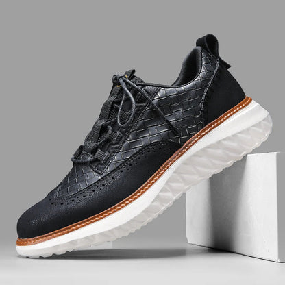 Dylan | Męskie sznurowane buty do chodzenia na platformie 9
