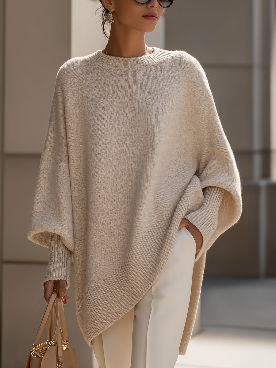 Elegancki, oversize'owy ponczo dla kobiet 0
