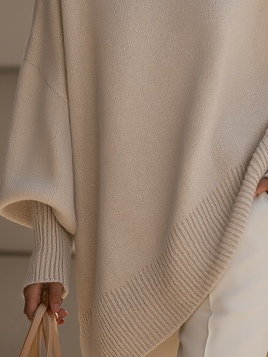 Elegancki, oversize'owy ponczo dla kobiet 2
