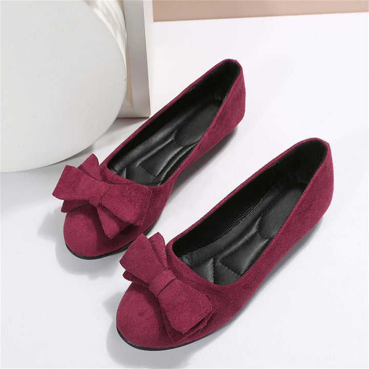 Eleganckie Baleriny Damskie z Kokardą | Wygodne Płaskie Buty Casual 4