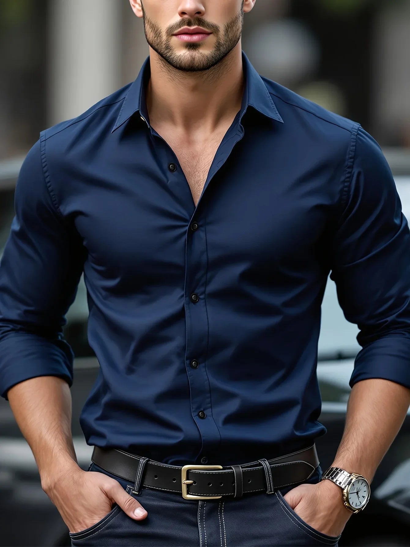 KOSZULA SLIM FIT DLA MĘŻCZYZN 6
