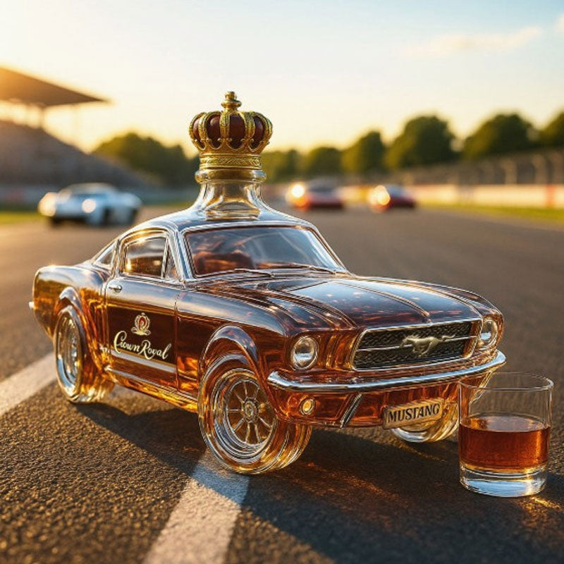 Karafka do whisky w kształcie samochodu Mustang do domowego baru 4