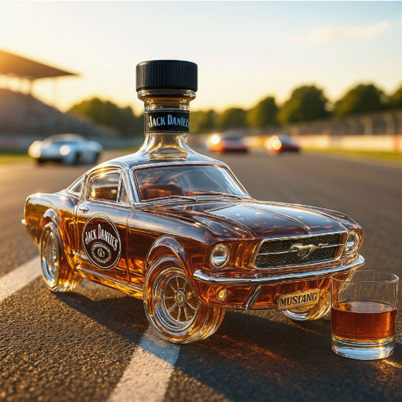 Karafka do whisky w kształcie samochodu Mustang do domowego baru 5