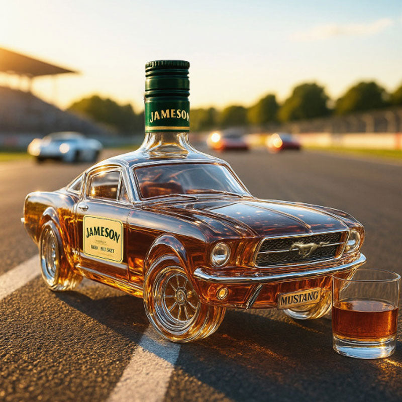 Karafka do whisky w kształcie samochodu Mustang do domowego baru 6