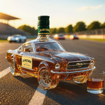 Karafka do whisky w kształcie samochodu Mustang do domowego baru 6
