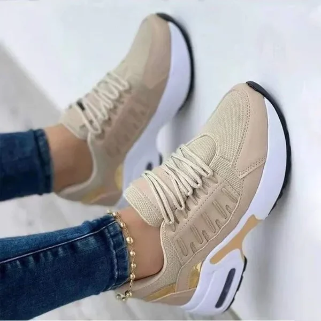 Lekkie Damskie Buty Sportowe | Wygodne Trampki na Platformie 3