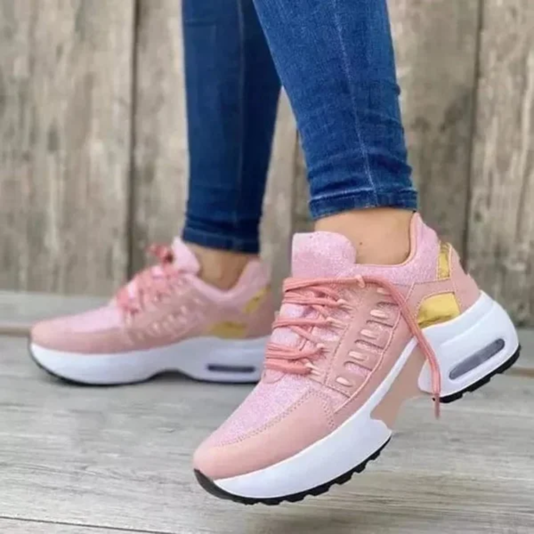 Lekkie Damskie Buty Sportowe | Wygodne Trampki na Platformie 5