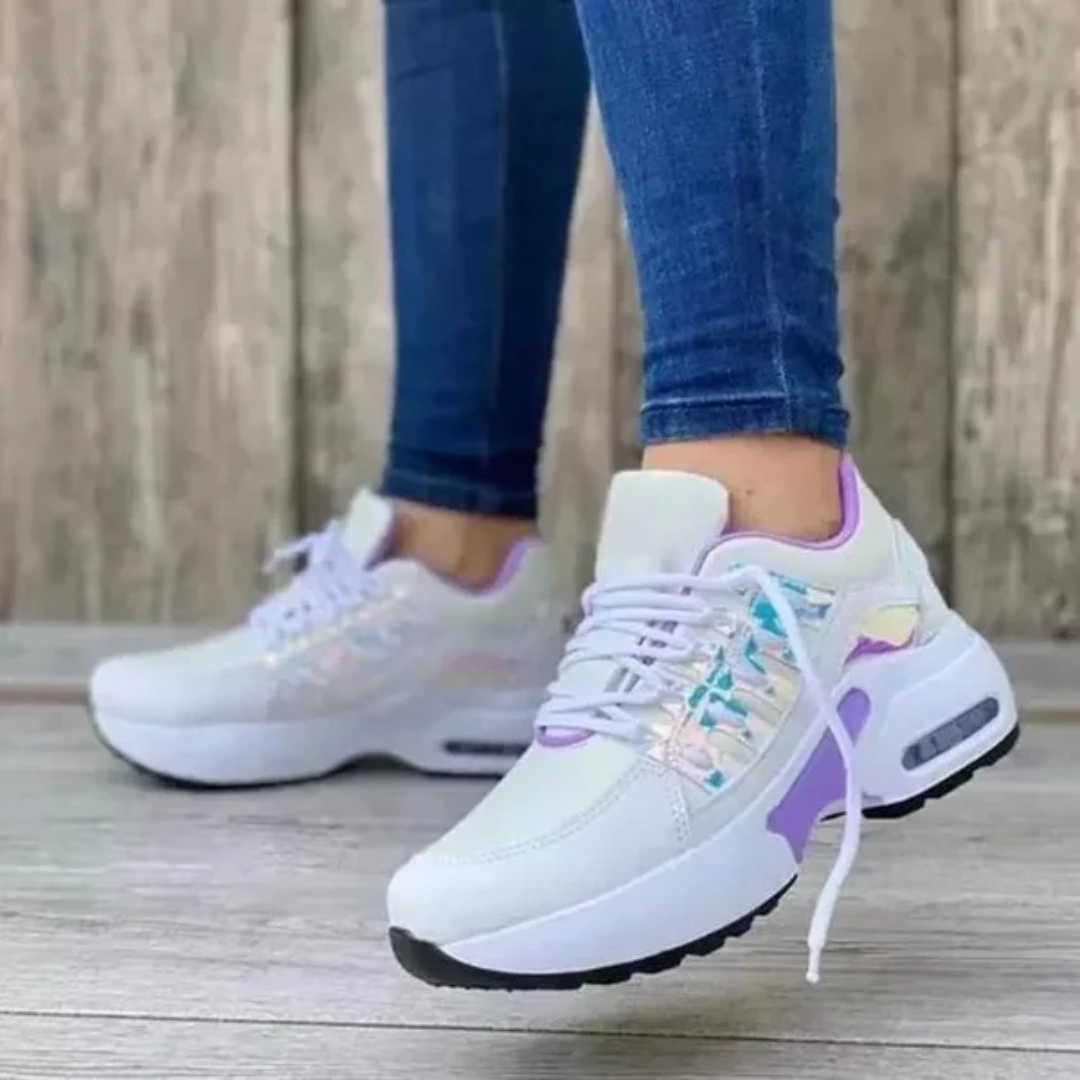 Lekkie Damskie Buty Sportowe | Wygodne Trampki na Platformie 7