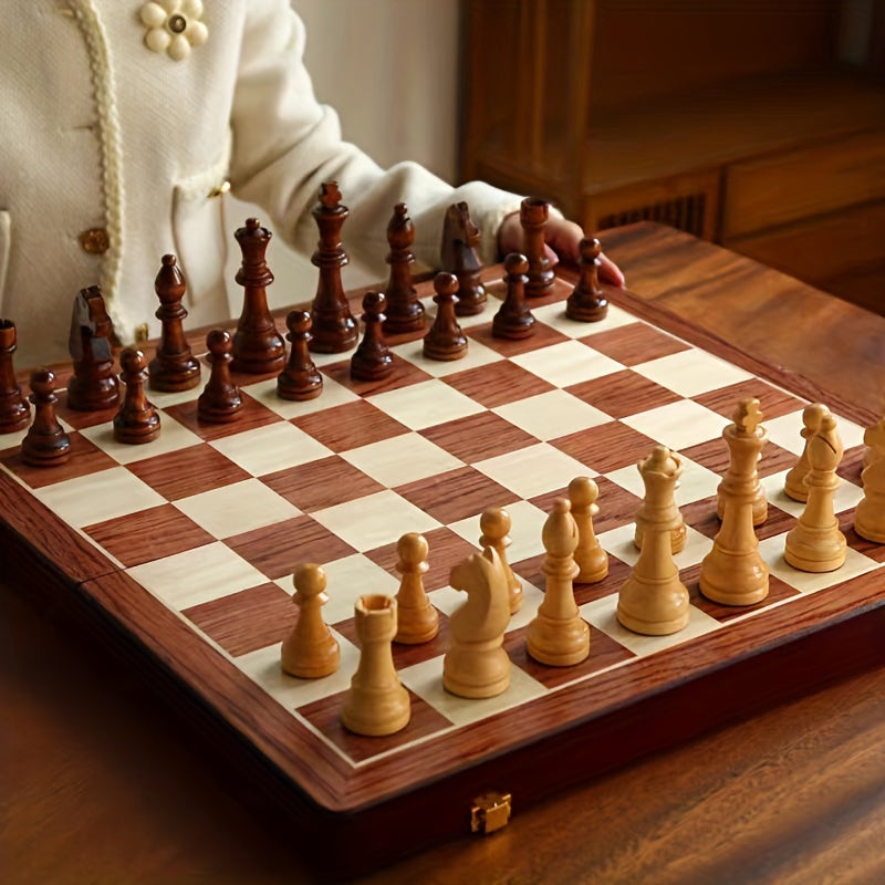 Luksusowa gra w szachy z litego drewna – GrandRook 5