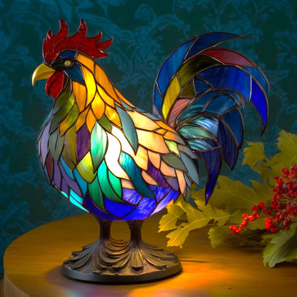 Lumo Lampka Stołowa | Witrażowy Design, Ciepłe Światło, USB 10