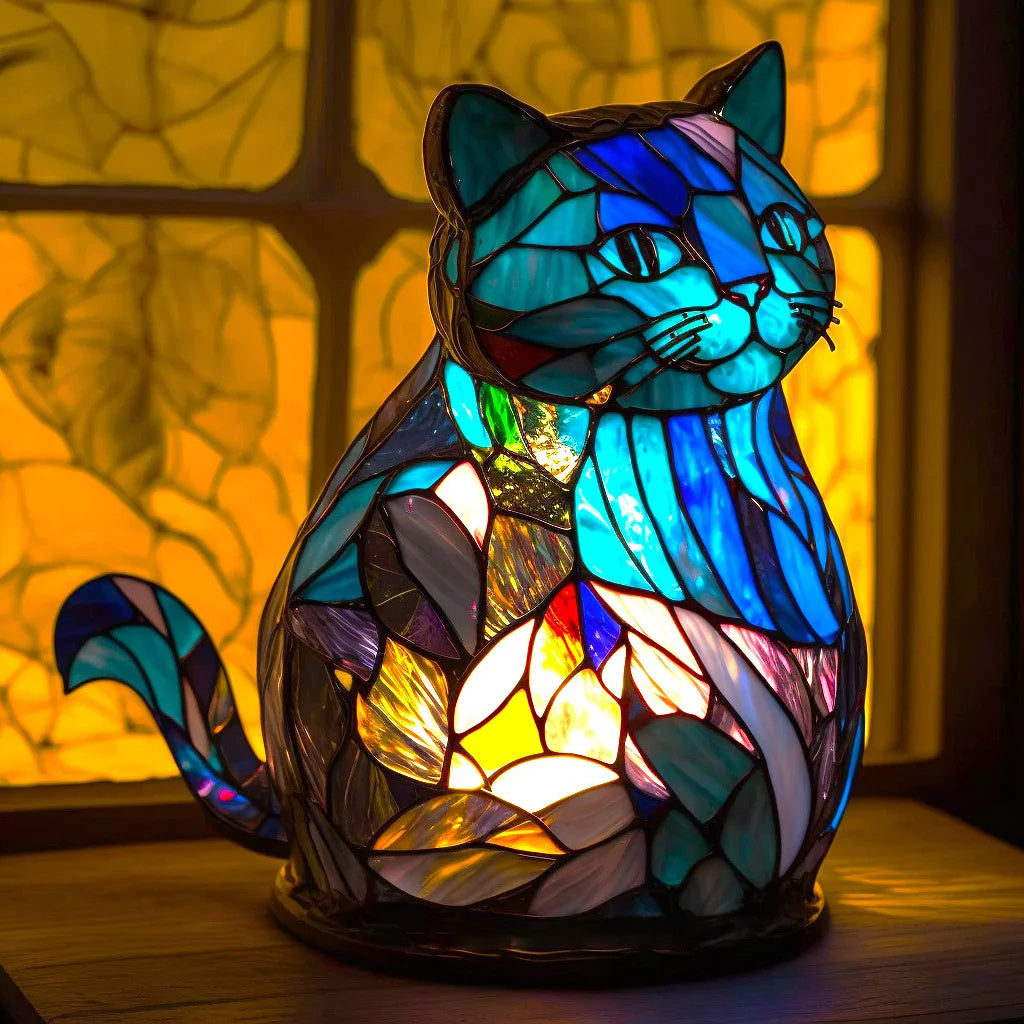 Lumo Lampka Stołowa | Witrażowy Design, Ciepłe Światło, USB 6