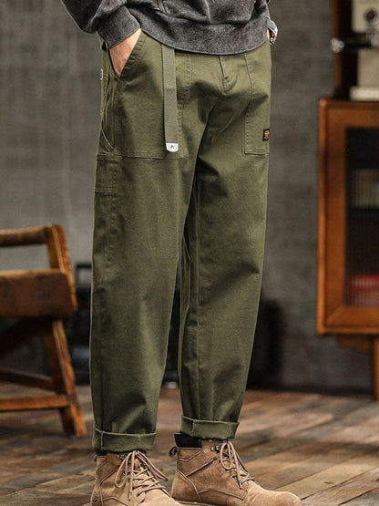 Męskie spodnie casualowe w stylu vintage 6