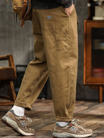Męskie spodnie casualowe w stylu vintage 8