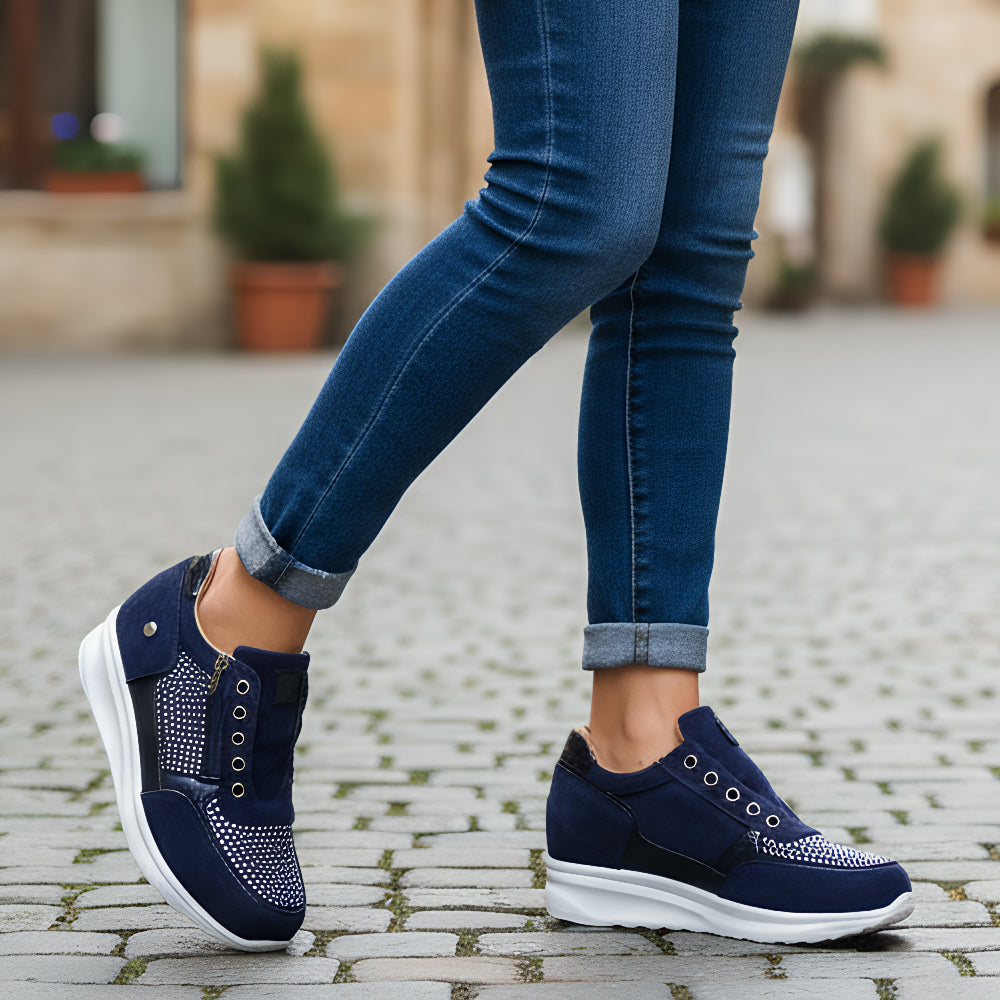 Sneakersy Damskie Ortopedyczne z Zamkiem - Wygodne i Stylowe na Co Dzień 2