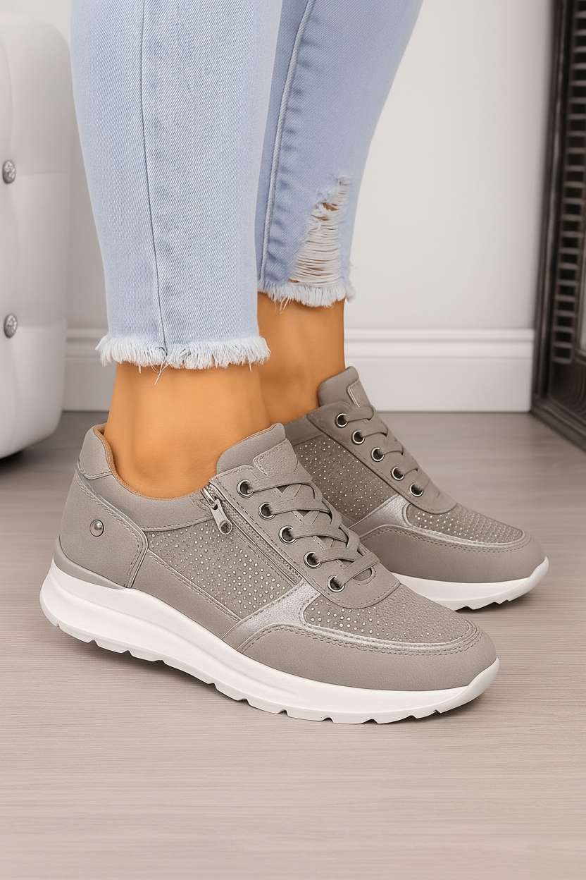 Sneakersy Damskie Ortopedyczne z Zamkiem - Wygodne i Stylowe na Co Dzień 3