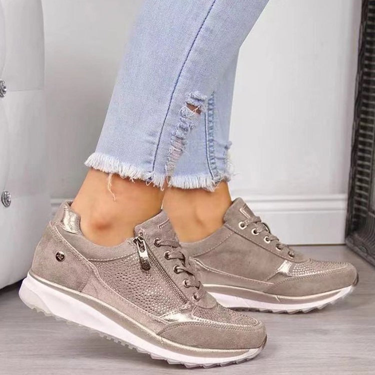 Sneakersy Damskie Ortopedyczne z Zamkiem - Wygodne i Stylowe na Co Dzień 8