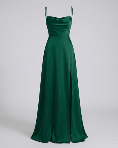 Sukienka Maxi na Wesele z Rozcięciem - Elegancka Sukienka Letnia Maxi na Lato dla Kobiet 5