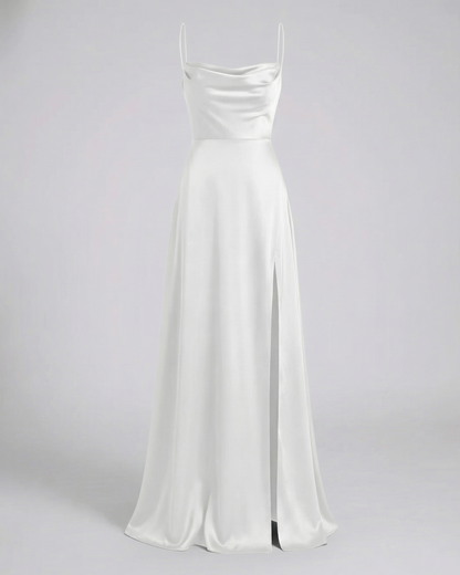 Sukienka Maxi na Wesele z Rozcięciem - Elegancka Sukienka Letnia Maxi na Lato dla Kobiet 8