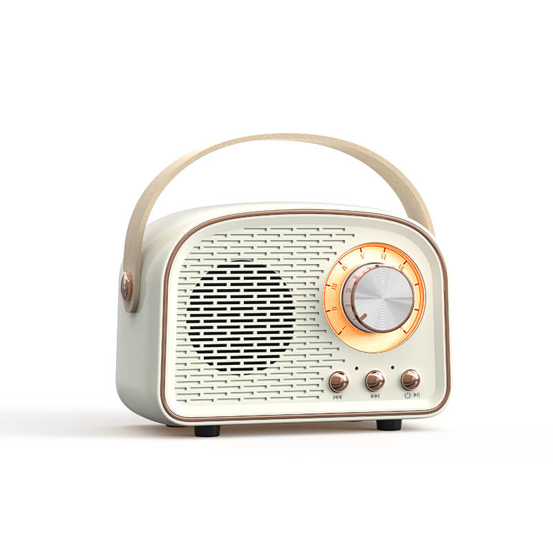 Vintage Bluetooth głośnik z radioodbiornikiem FM – RetroVibe 8