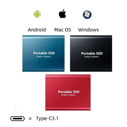 Wexo Zewnętrzny Dysk SSD | 2TB, USB-C, Szybki Transfer 1050MB/s 4