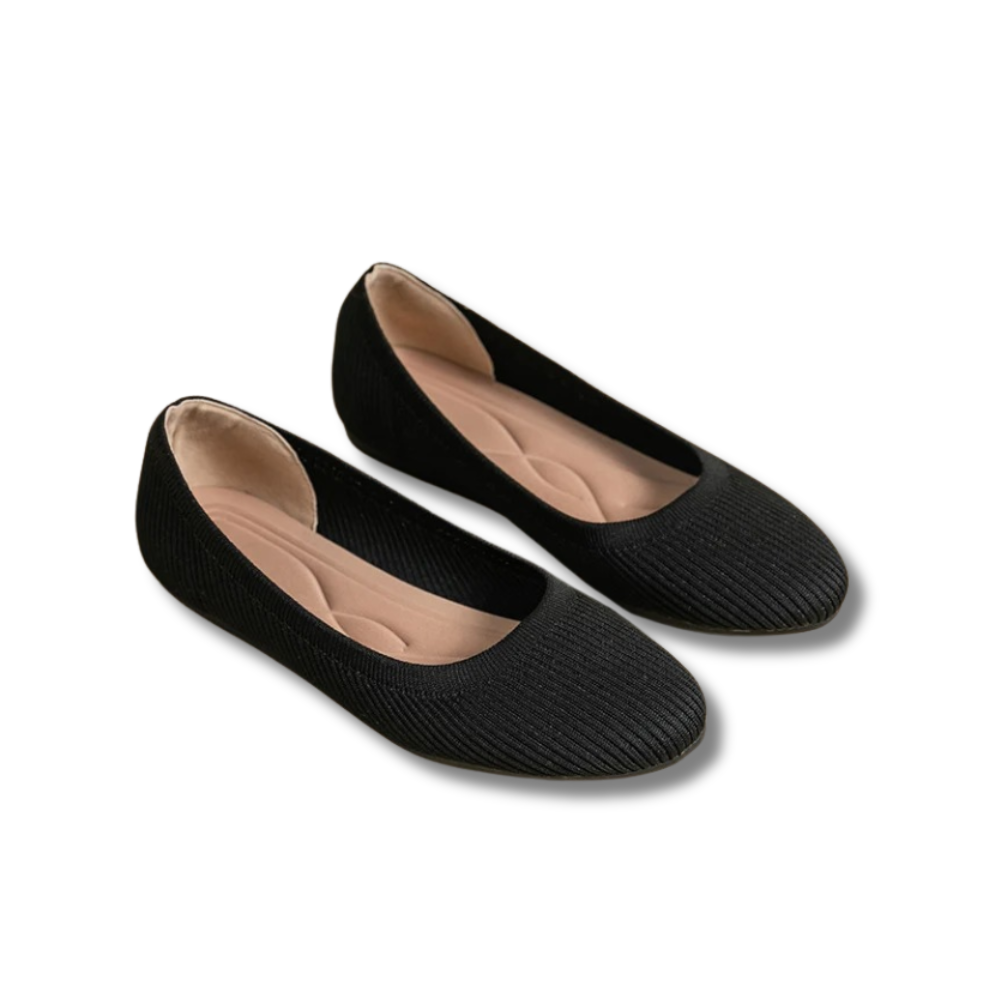 Wygodne Baleriny Damskie z Elastycznej Dzianiny | Miękkie Buty Casual 0