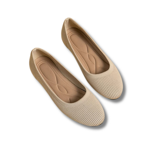 Wygodne Baleriny Damskie z Elastycznej Dzianiny | Miękkie Buty Casual 1