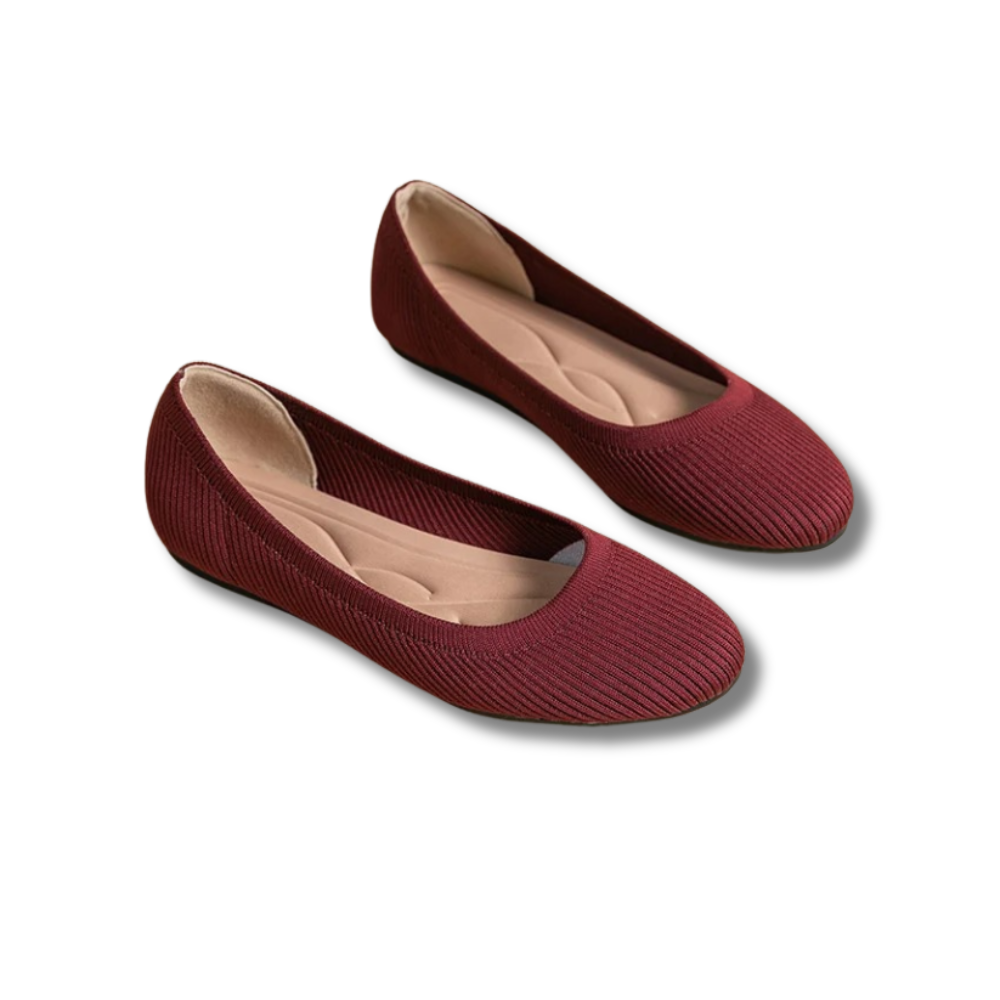 Wygodne Baleriny Damskie z Elastycznej Dzianiny | Miękkie Buty Casual 4
