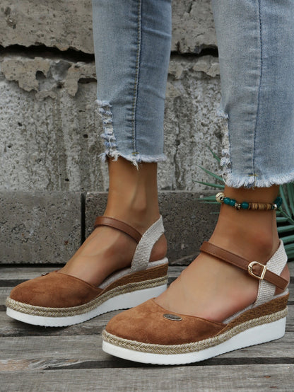 Wygodne Espadryle Damskie Ortopedyczne | Stylowe Sandały na Koturnie 0