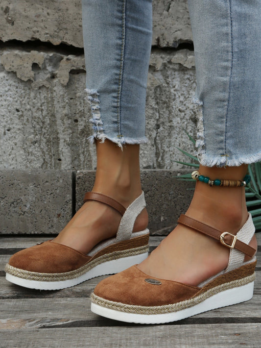 Wygodne Espadryle Damskie Ortopedyczne | Stylowe Sandały na Koturnie 0