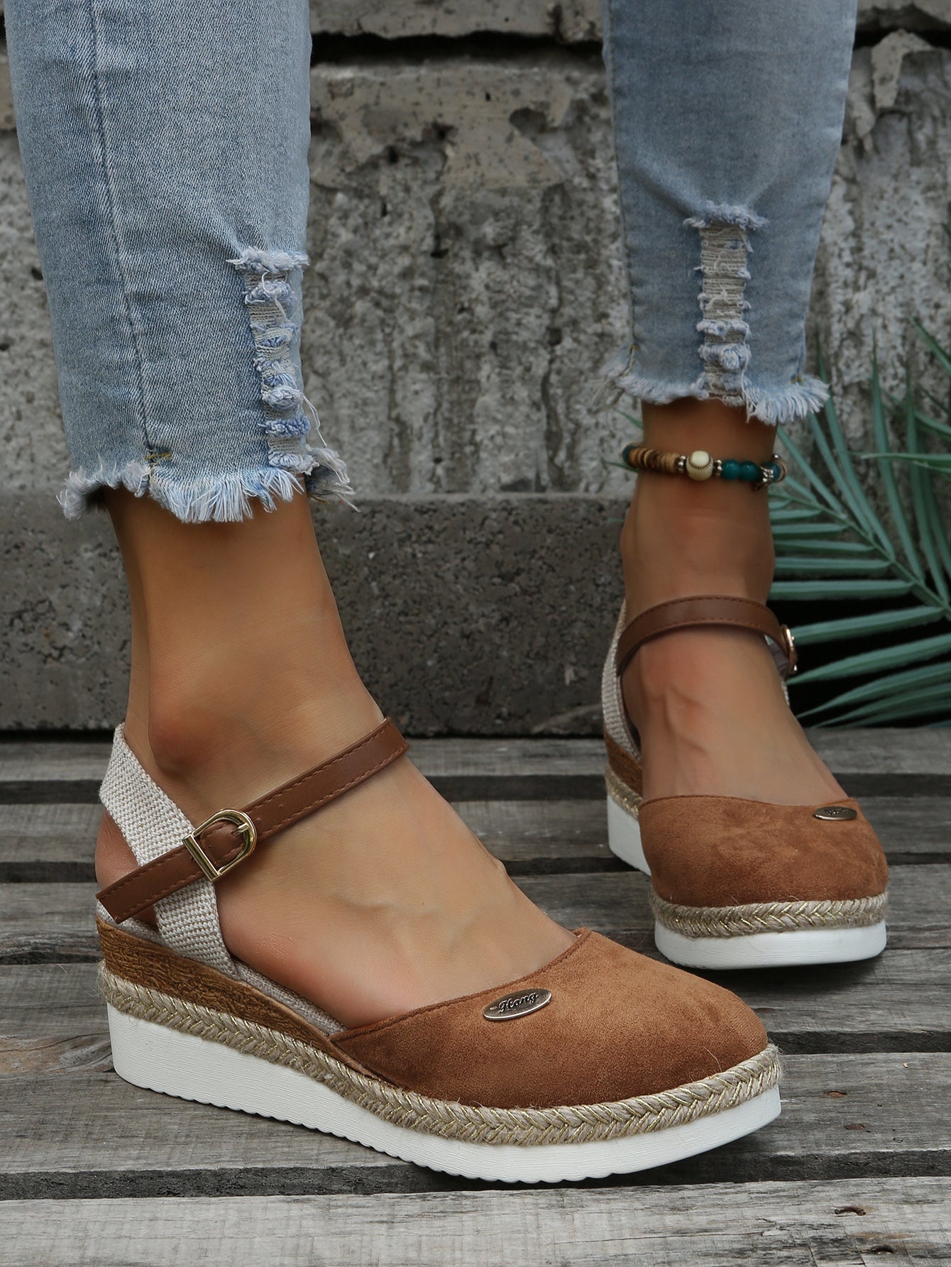Wygodne Espadryle Damskie Ortopedyczne | Stylowe Sandały na Koturnie 3