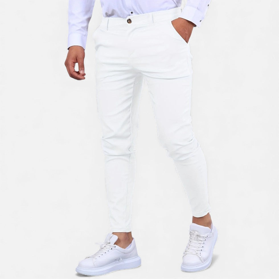 Zwei Chino Męskie | Elastyczne, Elegancki Krój 0