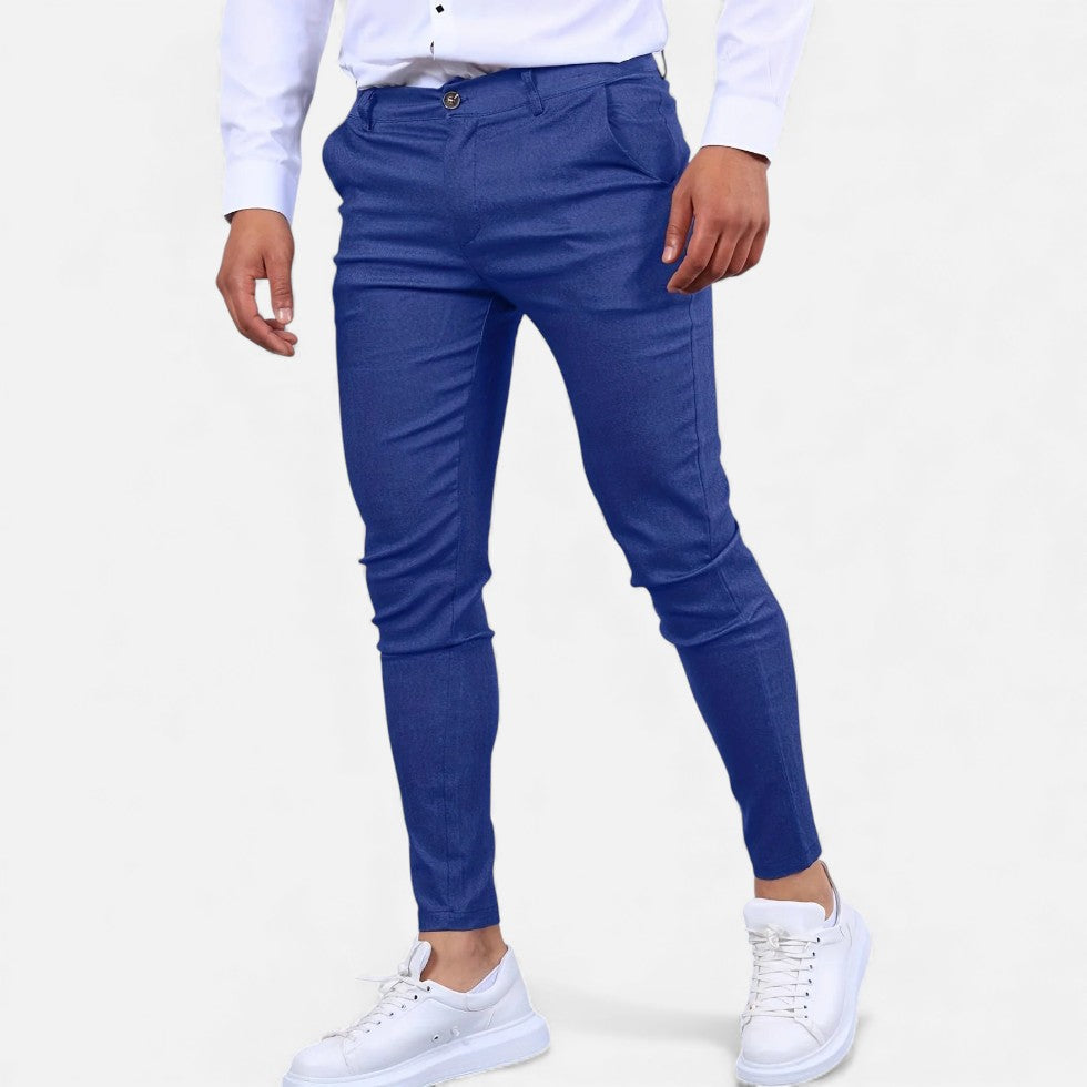 Zwei Chino Męskie | Elastyczne, Elegancki Krój 2